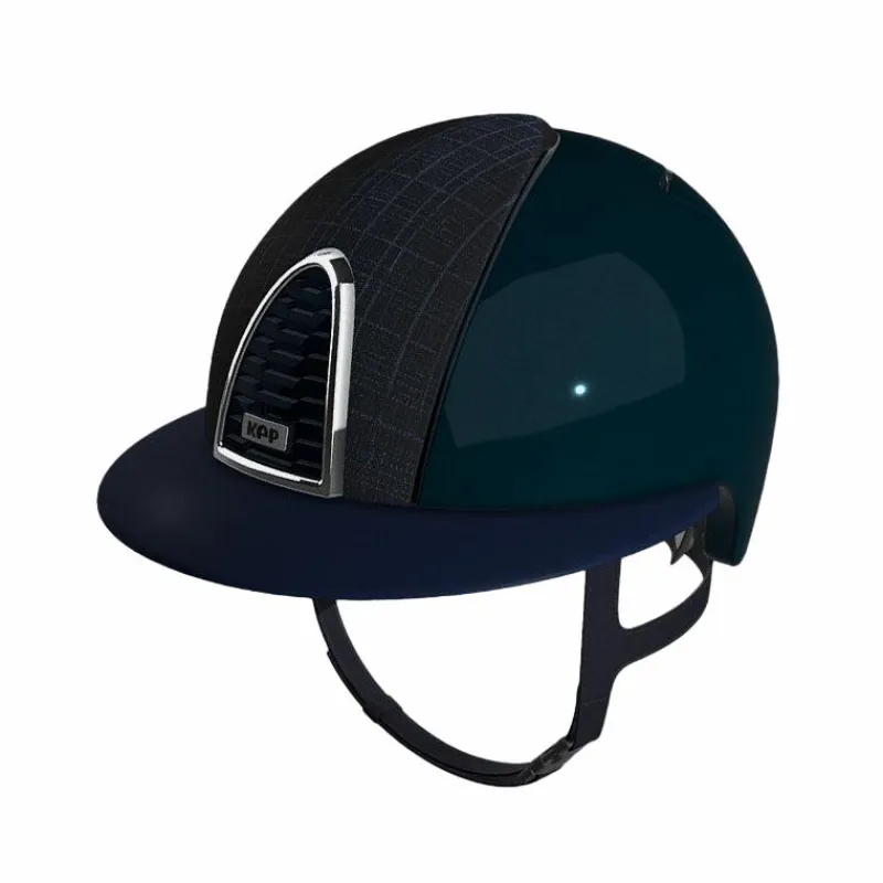 Casques D'Équitation À Visière Polo|Casques D'Équitation*KEP - Casque Cromo 2.0 shine bleu galaxy polo Marine