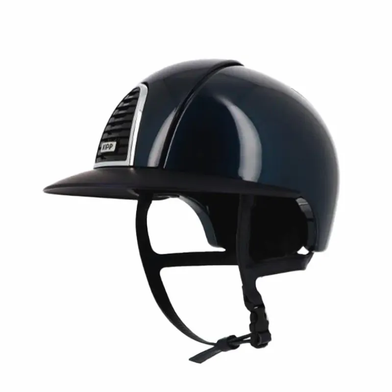 Casques D'Équitation À Visière Polo|Casques D'Équitation*KEP - Casque Cromo 2.0 shine bleu polo Marine