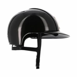 Casques D'Équitation À Visière Polo|Casques D'Équitation*KEP - Casque Cromo 2.0 shine logo rose gold polo diamond Noir