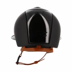 Casques D'Équitation À Visière Polo|Casques D'Équitation*KEP - Casque Cromo 2.0 textile polo polish black jugulaire beige Noir