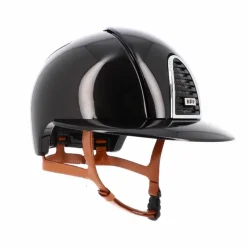 Casques D'Équitation À Visière Polo|Casques D'Équitation*KEP - Casque d'équitation Cromo 2.0 New Shine visière polo jugulaire beige Noir
