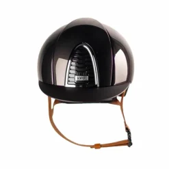 Casques D'Équitation À Visière Standard|Casques D'Équitation*KEP - Casque d'équitation Cromo 2.0 Shine black visière standard jugulaire beige Noir