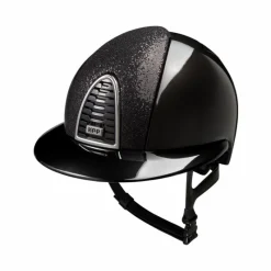 Casques D'Équitation À Visière Polo|Casques D'Équitation*KEP - Casque d'équitation Cromo 2.0 édition limitée Shine Glitter black visière polo Noir