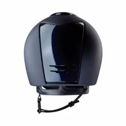 Clearance - Casque d'équitation Cromo 2.0 Textile/ Polish blue visière standard Casques D'Équitation|Cso