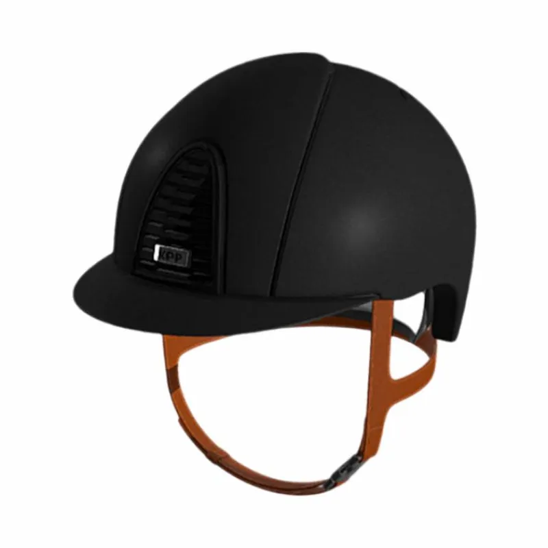 Casques D'Équitation À Visière Standard|Casques D'Équitation*KEP - Casque d'équitation Cromo 2.0 matt jugulaire beige visière standard Noir