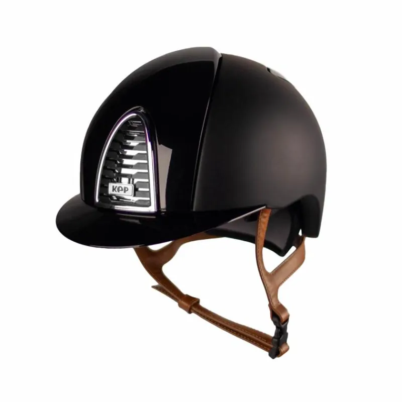 Casques D'Équitation À Visière Standard|Casques D'Équitation*KEP - Casque d'équitation Cromo 2.0 Textile Polish visiere standard jugulaire beige Noir