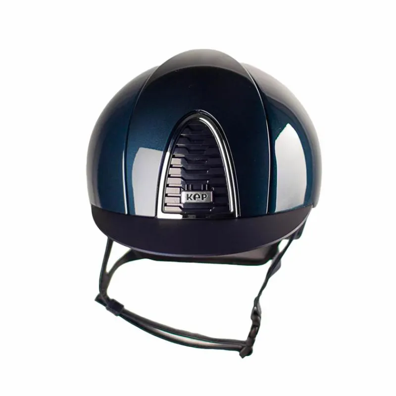 Casques D'Équitation|Cso*KEP - Casque d'équitation Cromo 2.0 Shine blue visière standard Marine