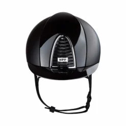 Casques D'Équitation|Cso*KEP - Casque d'équitation Cromo 2.0 Textile/ Polish black visière standard Noir