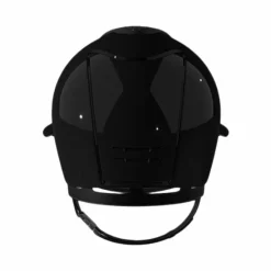 Sale - Casque d'équitation Cromo 2 polish black suédine avec brillants visière polo Casques D'Équitation À Visière Polo|Casques D'Équitation