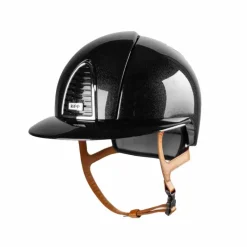 Casques D'Équitation À Visière Polo|Casques D'Équitation*KEP - Casque d'équitation Cromo 2.0 Diamond black polo jugulaire beige Noir