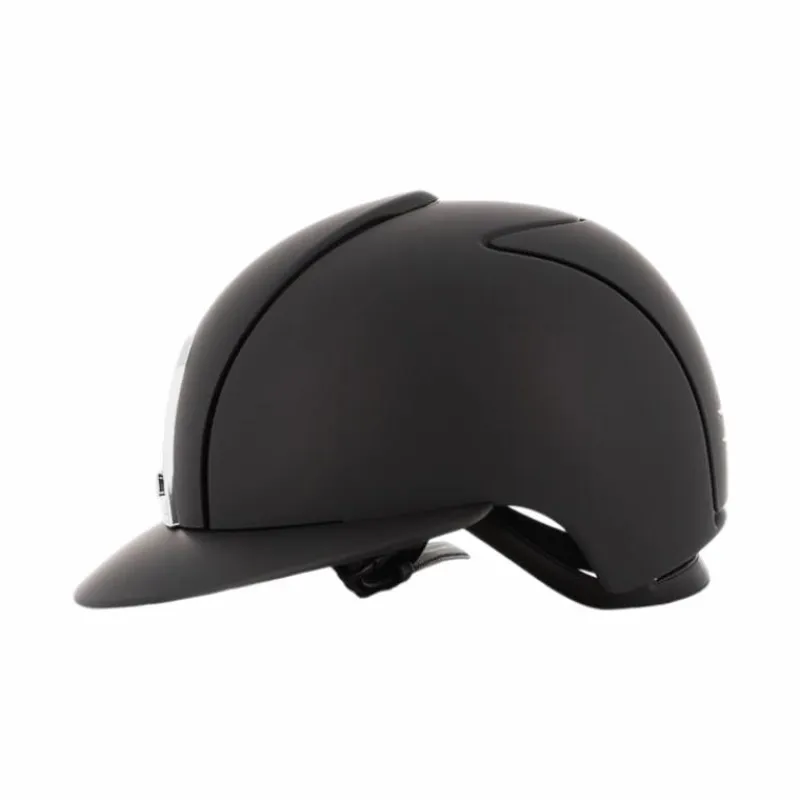 Casques D'Équitation|Cso*KEP - Casque d'équitation Cromo 2.0 Textile visière polo Noir