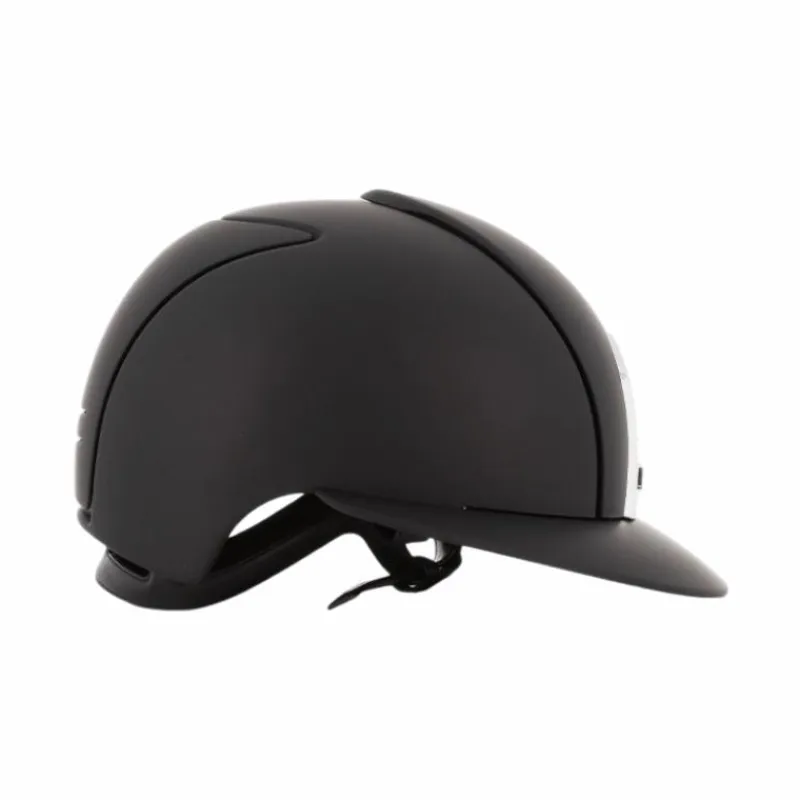 Casques D'Équitation|Cso*KEP - Casque d'équitation Cromo 2.0 Textile visière polo Noir