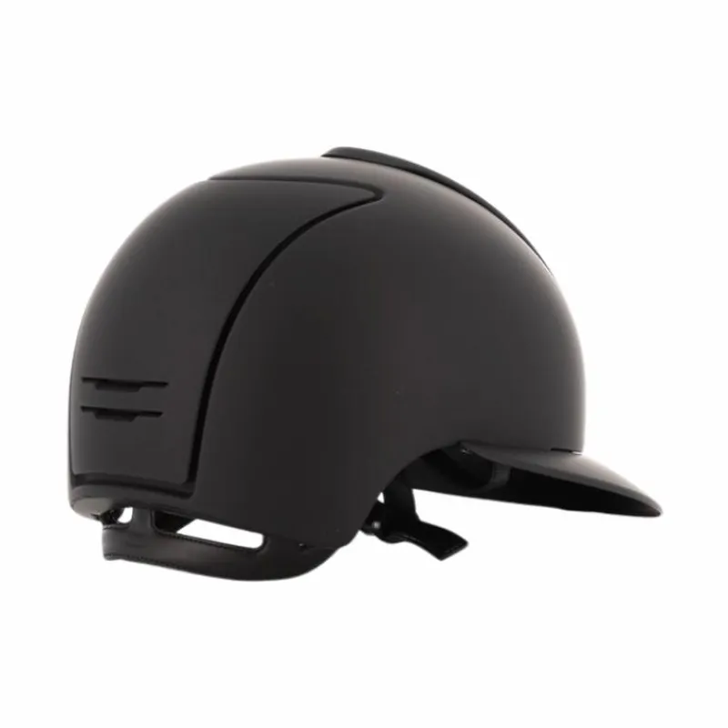Casques D'Équitation|Cso*KEP - Casque d'équitation Cromo 2.0 Textile visière polo Noir