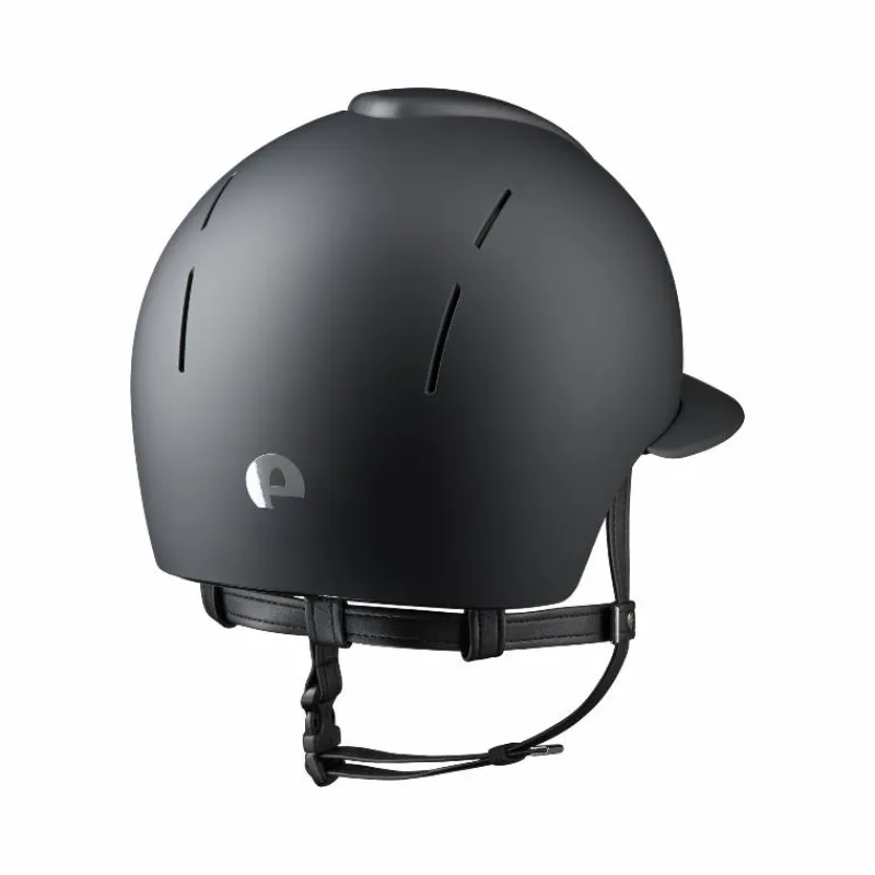 Casques D'Équitation À Visière Polo|Casques D'Équitation*KEP - Casque d'équitation Smart Nova Textile black visière polo Noir
