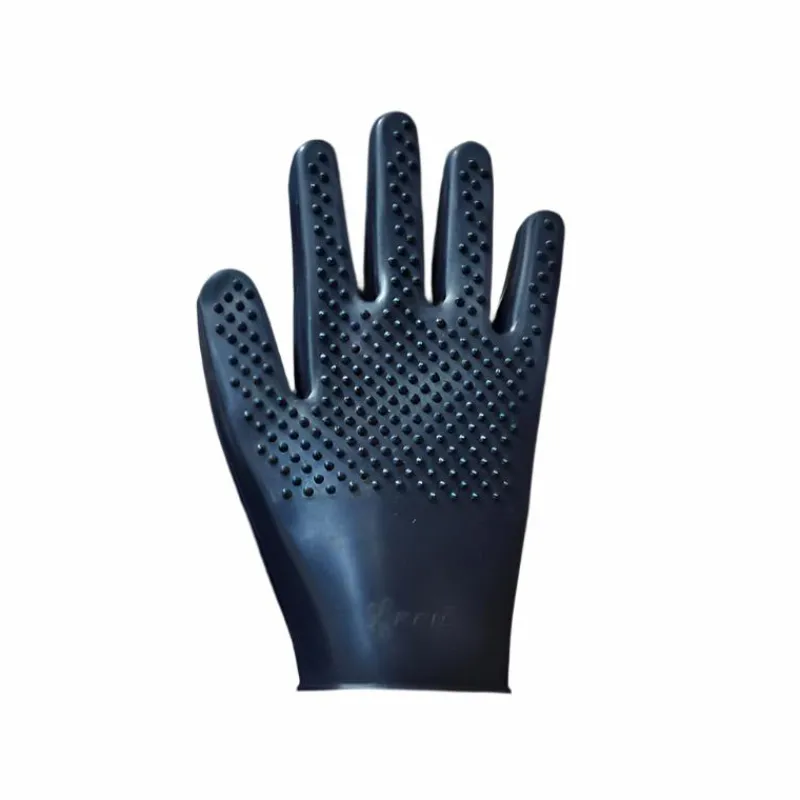 - Gant de pansage Caoutchouc Double Grip Grooming|Gants De Pansage
