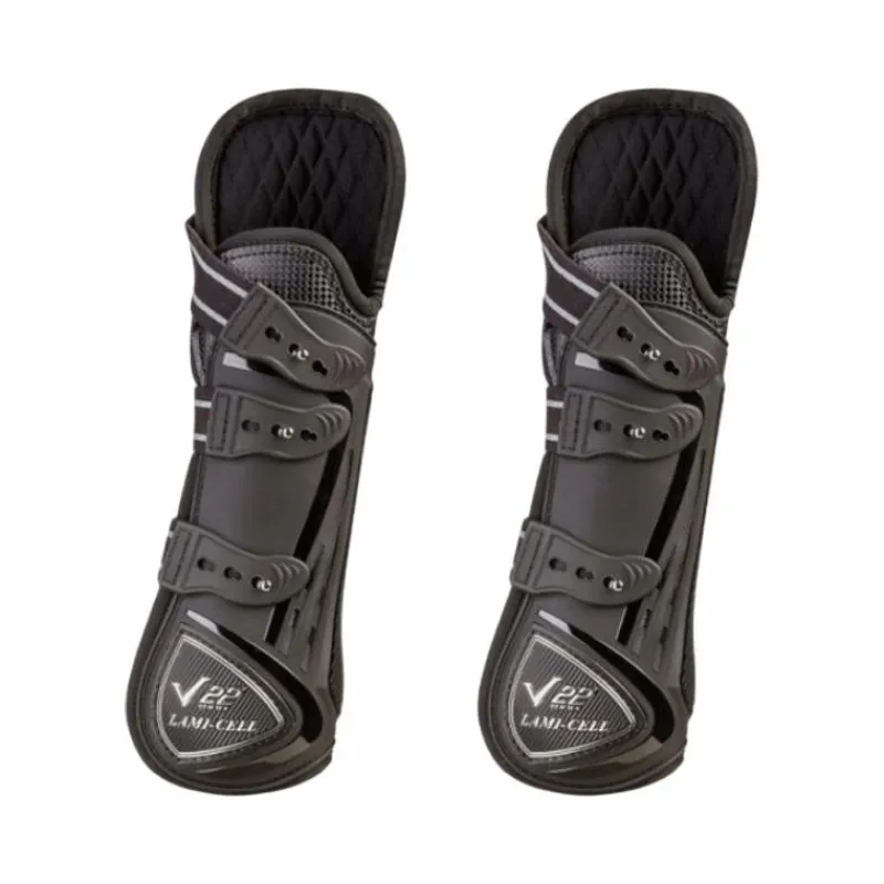 Guêtres Ouvertes*Lami-cell - Guêtre ouverte genoux V22 x2 Noir