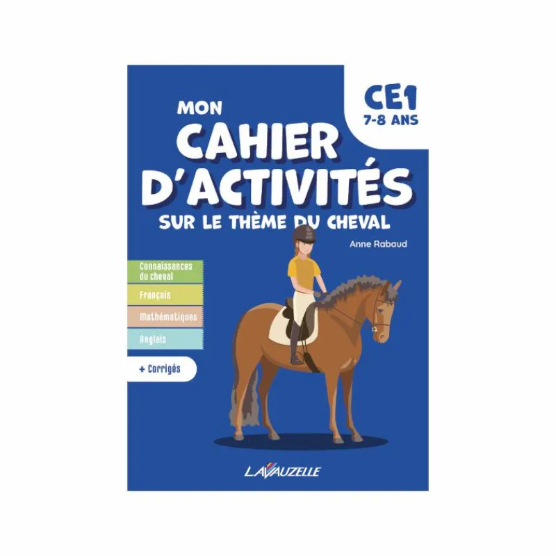 Librairie*Lavauzelle - Cahier d'activités sur le thème du cheval niveau CE1 Bleu