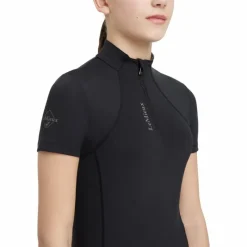 T-Shirts Et Baselayers*LeMieux - Baselayer manches courtes enfant Junior Young Rider Classique Noir
