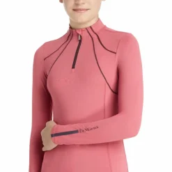 T-Shirts Et Baselayers*LeMieux - Baselayer manches longues mesh enfant Young Rider cranberry Rose