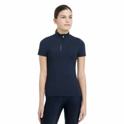 T-Shirts Et Baselayers*LeMieux - Baselayer manches courtes enfant Junior Young Rider Classique Marine