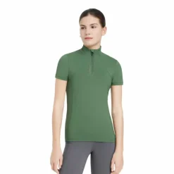 Discount - Baselayer manches courtes enfant Junior Young Rider Classique Hunter green Enfant T-Shirts Et Baselayers