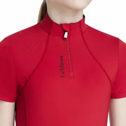 T-Shirts Et Baselayers*LeMieux - Baselayer manches courtes enfant Junior Young Rider Classique Chilli Rouge