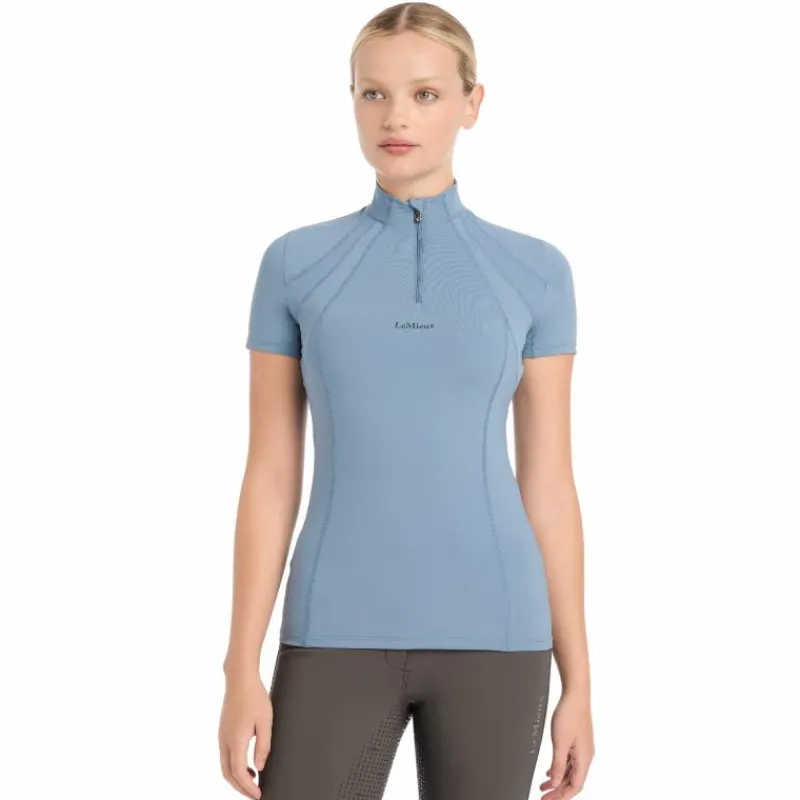 T-Shirts Et Baselayers*LeMieux - Baselayer manches courtes femme Mia Mesh ice blue Bleu