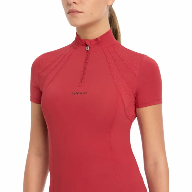 T-Shirts Et Baselayers*LeMieux - Baselayer manches courtes femme Mia Mesh chili Rouge