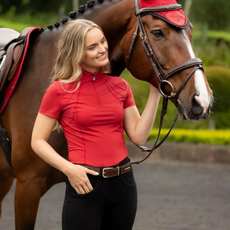 T-Shirts Et Baselayers*LeMieux - Baselayer manches courtes femme Mia Mesh chili Rouge