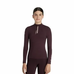 Best - Baselayer manches longues enfant Classique Young Rider damson Enfant T-Shirts Et Baselayers