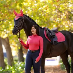 T-Shirts Et Baselayers*LeMieux - Baselayer manches longues col montant femme Sara cranberry Rose