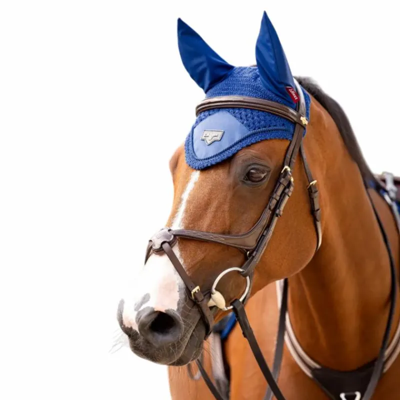 Bonnets Poneys|Bonnets Pour Chevaux*LeMieux - Bonnet anti-mouches Loire benetton Bleu