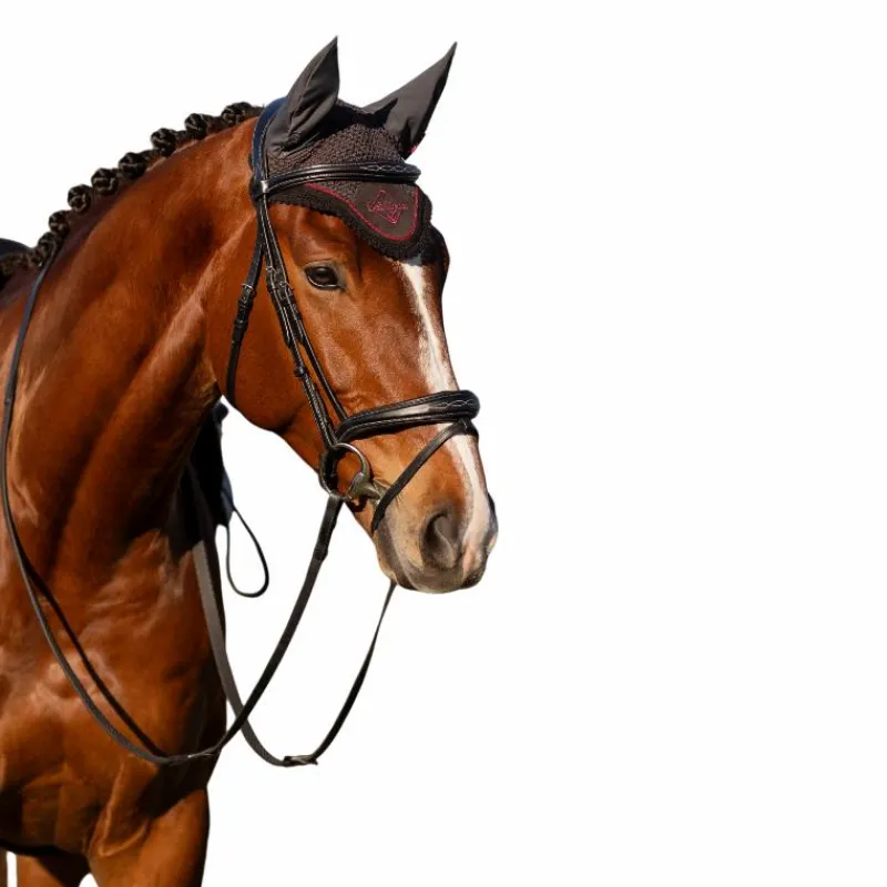 Bonnets Pour Chevaux*LeMieux - Bonnet anti-mouches Classic Cinder / bordeaux Gris