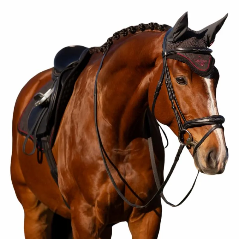 Bonnets Pour Chevaux*LeMieux - Bonnet anti-mouches Classic Cinder / bordeaux Gris