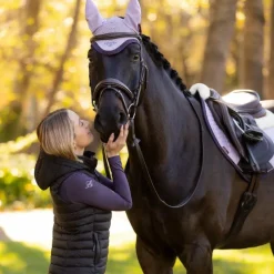 Online - Bonnet pour chevaux Classic lilac Bonnets Pour Chevaux