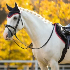 Bonnets Pour Chevaux*LeMieux - Bonnet pour chevaux anti-mouches Classic / cranberry Marine