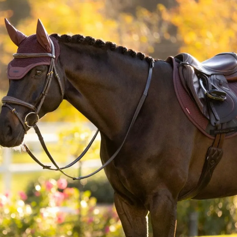 Hot - Bonnet pour chevaux anti-mouches Essence damson Bonnets Pour Chevaux