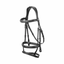Bridons*LeMieux - Bridon double muserolle Kudos / argent Noir