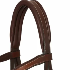 Bridons Poneys|Bridons*LeMieux - Bridon muserolle croisée Arika havane/ argent Marron