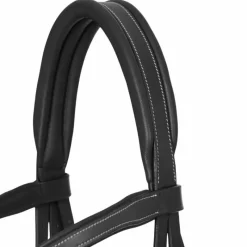 Bridons Poneys|Bridons*LeMieux - Bridon muserolle croisée Arika / argent Noir