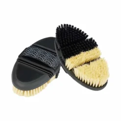 Brosses Multifonctions*LeMieux - Brosse de pansage Flexi Half & Half Finishing Noir