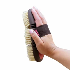 Bouchons*LeMieux - Brosse dur Flexi Scrubbing cranberry Rose