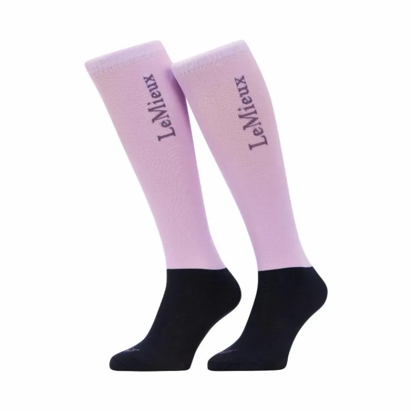 Chaussettes D'Équitation*LeMieux - Chaussettes de compétition lilac x2 Violet