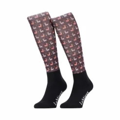 - Chaussettes d'équitation Footsie Llamas damson Chaussettes D'Équitation