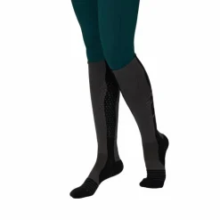 Discount - Chaussettes d'équitation Performance Silicone graphite Chaussettes D'Équitation