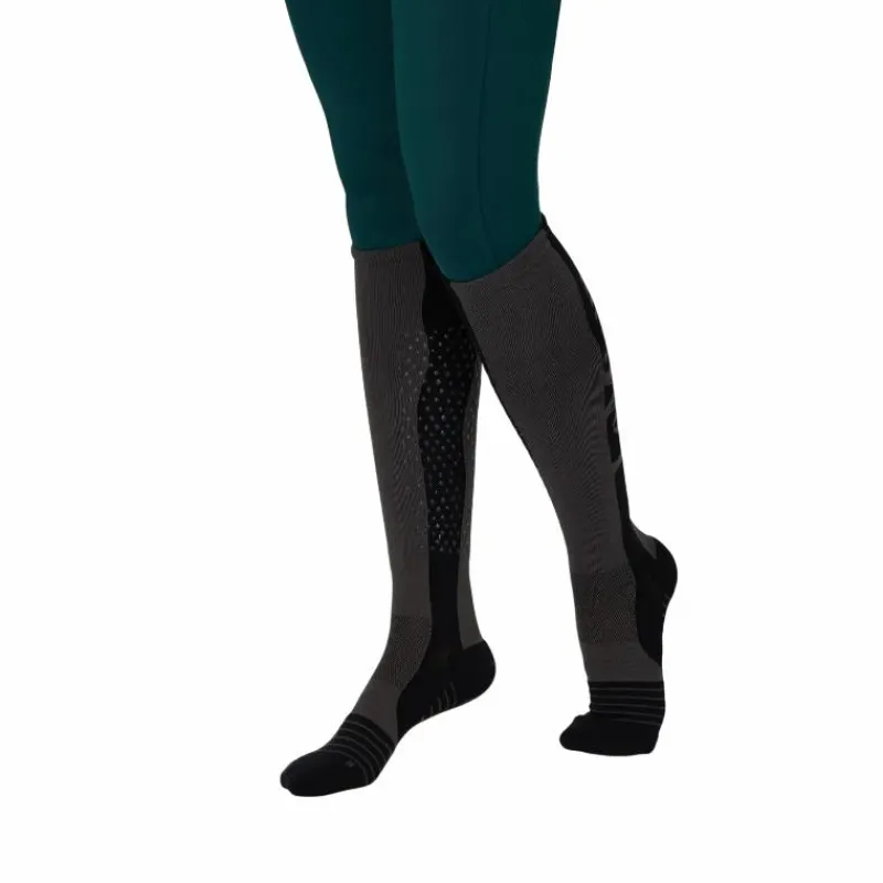 Discount - Chaussettes d'équitation Performance Silicone graphite Chaussettes D'Équitation