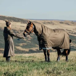 Couvertures Poneys|Couvertures Et Chemises*LeMieux - Couverture imperméable d’extérieur Arika ripstop Alpine 50g Marron