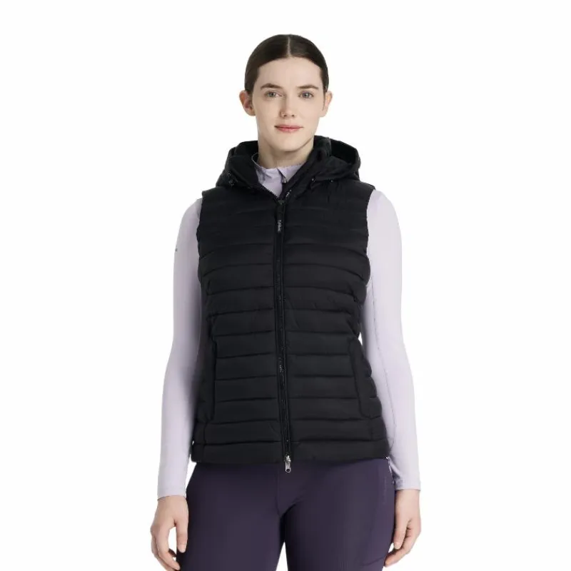 Sale - Doudoune sans manches à capuche femme Rose Blousons Et Manteaux