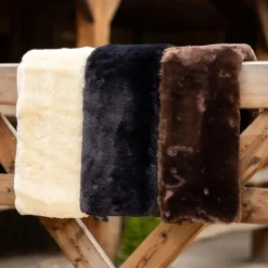 Fourreaux De Sangle*LeMieux - Fourreau de sangle de dressage Simuwool Slip On Noir