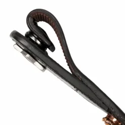 Frontaux*LeMieux - Frontal Classique en cuir noir Diamante Rosé Rose